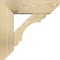 Ekena Millwork Olympic Slat Rough Sawn Bracket w/ Offset Brace, Douglas Fir, 6"W x 18"D x 18"H BKT0604X18X18OLY06RDF - alternate 3